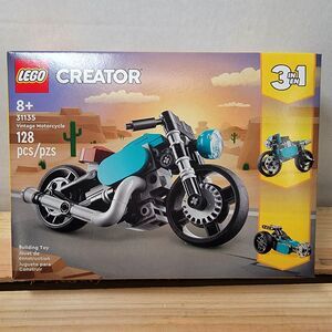 LEGO Creator 3 In 1 Vintage Motorcycle 128 Pcs - 8+ SEALED